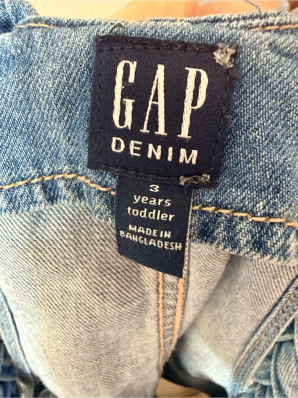 GAP Toddler Girls' Denim Overall Shorts